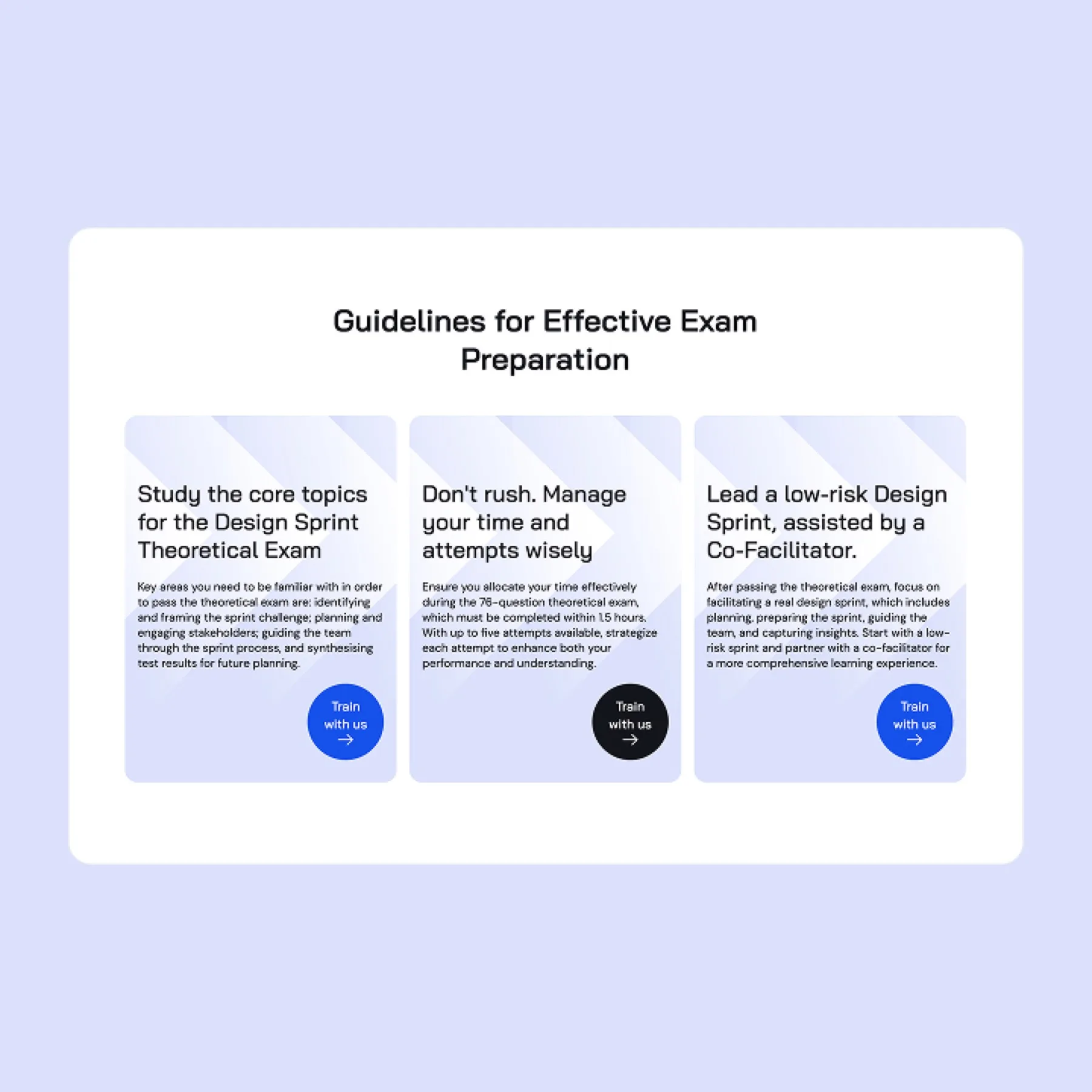 Design Sprint Academy: website and brand detail from the build