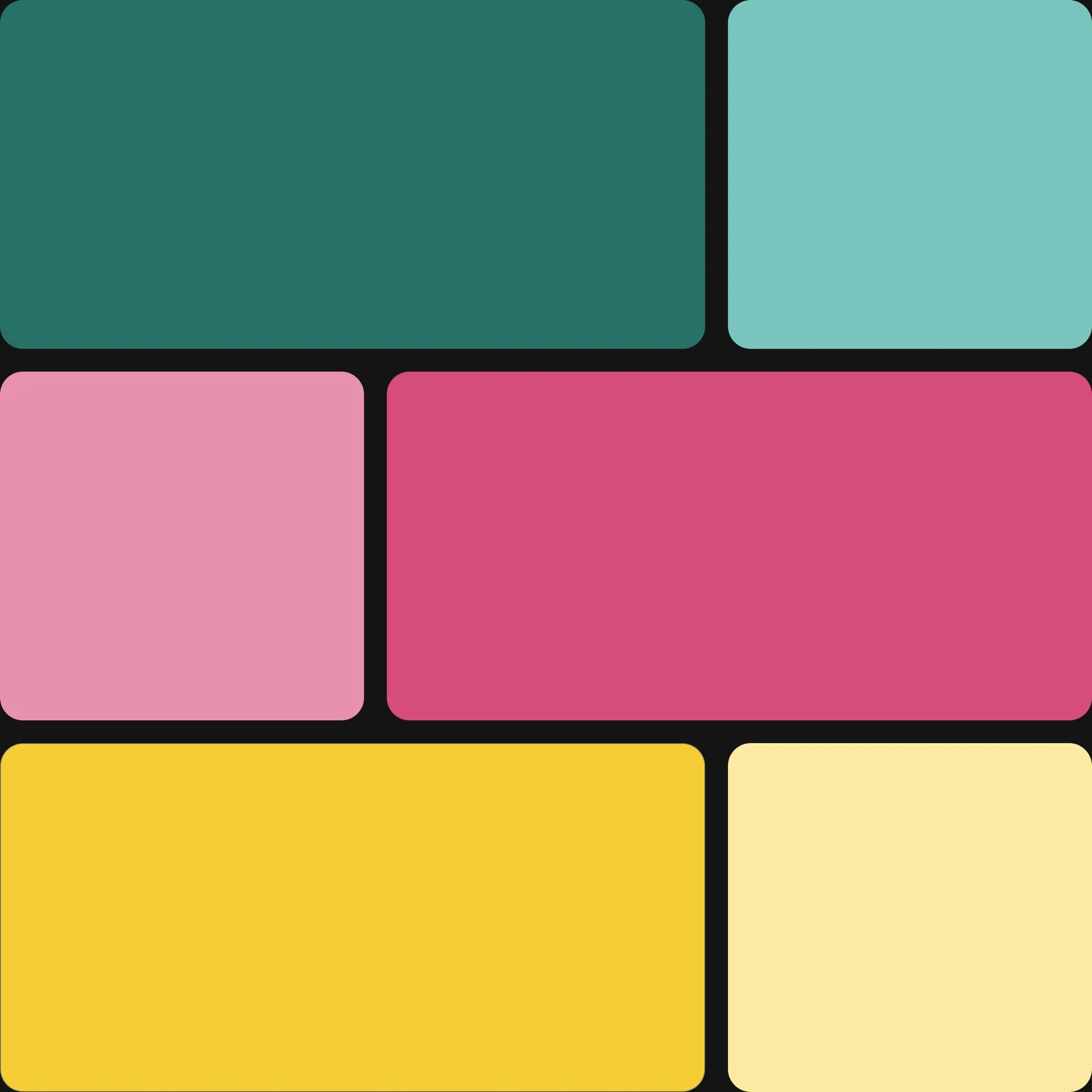 Easy Bites: color palette, soft and warm