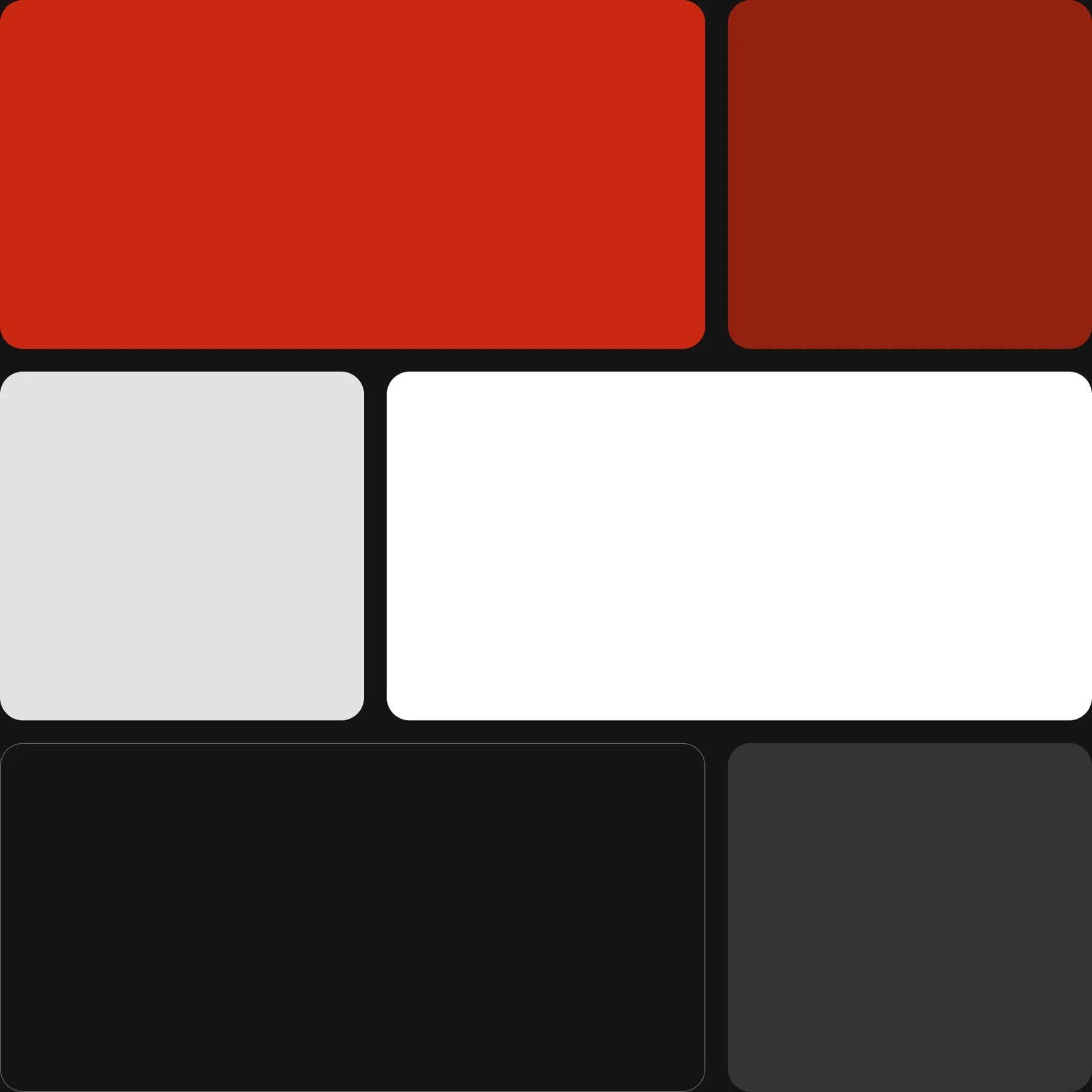 Hockey Dino's Way: color palette of bold reds, whites, and deep blacks