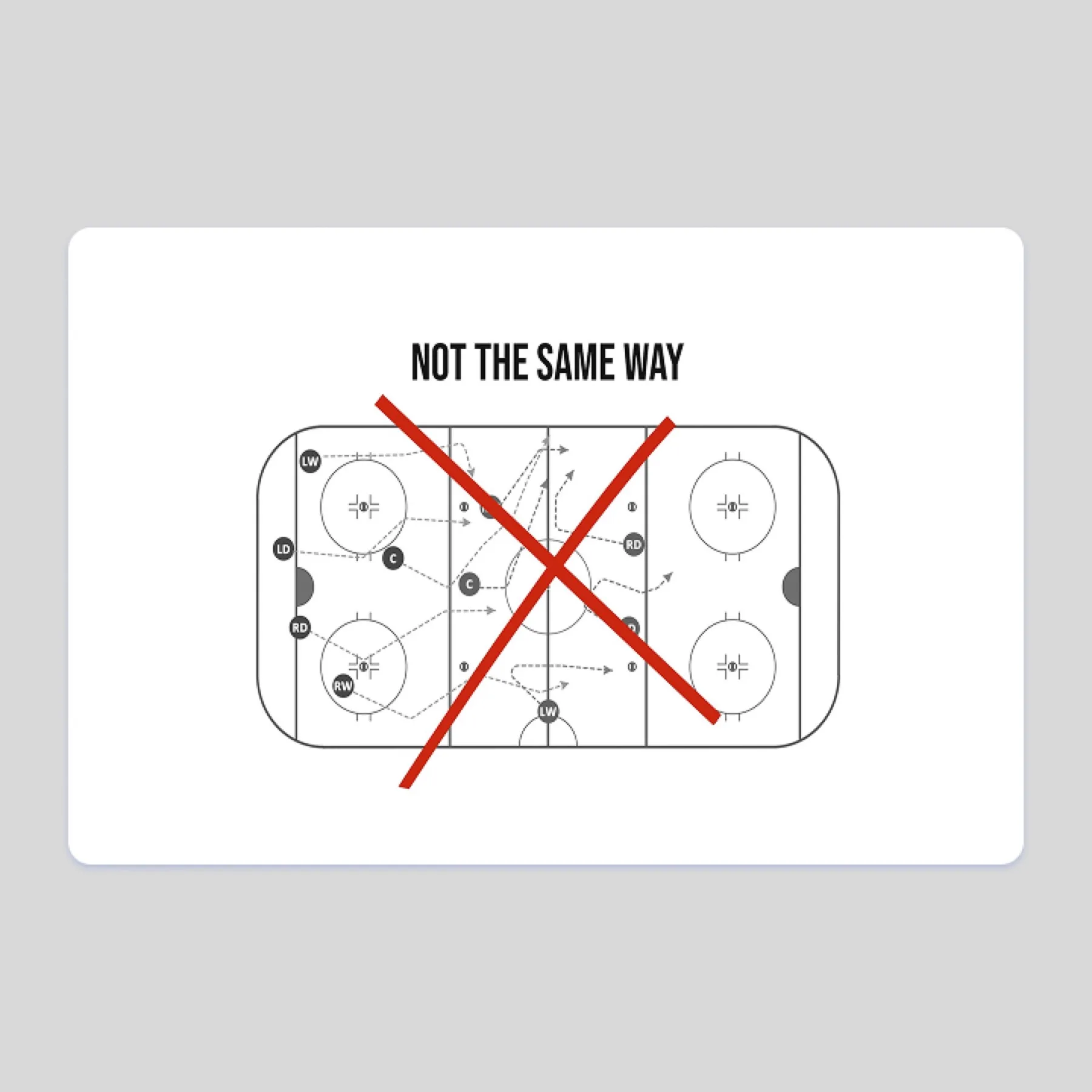 Hockey Dino's Way: website page detail from the build