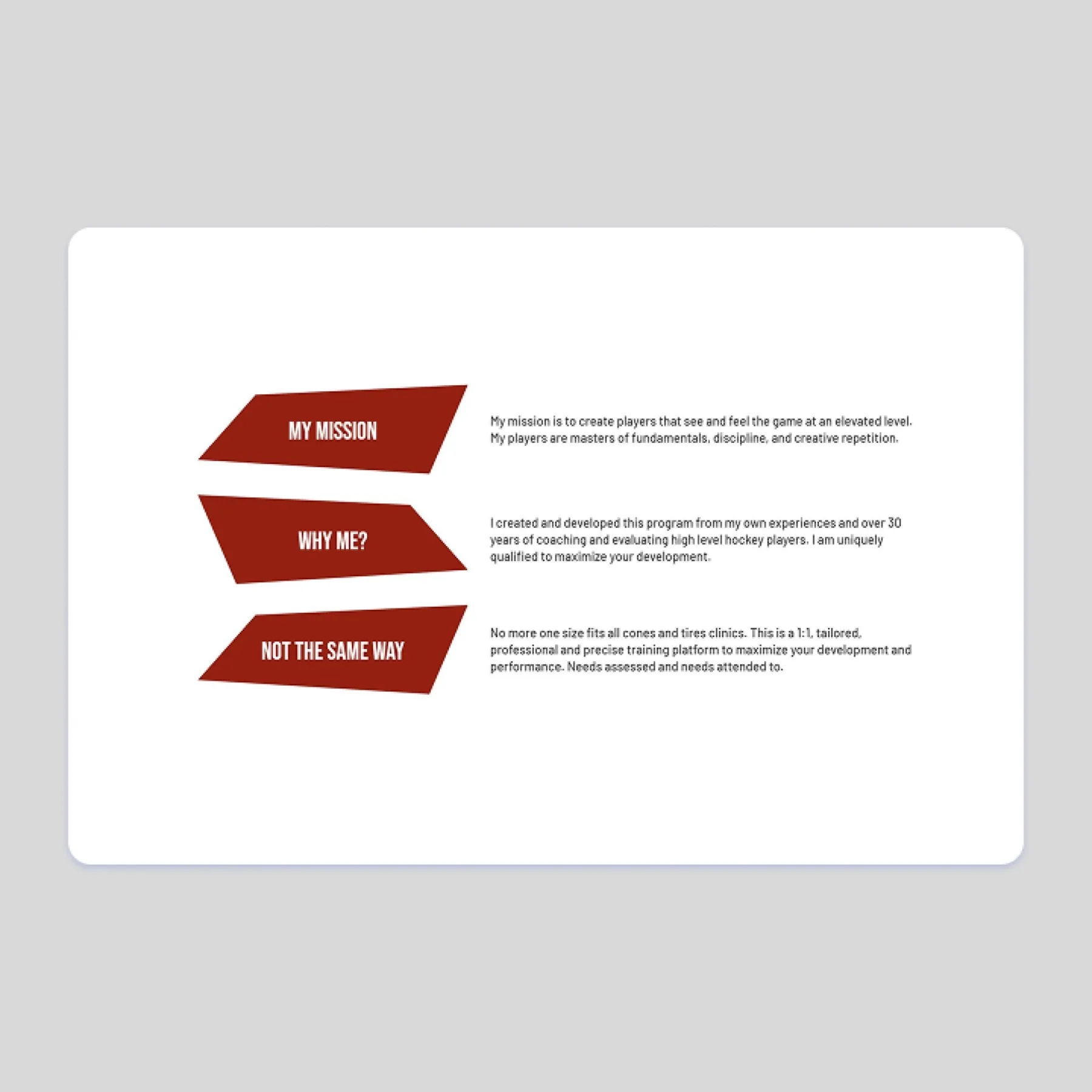 Hockey Dino's Way: brand and website detail from the build