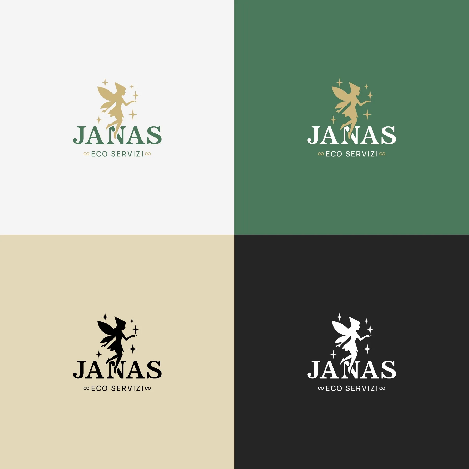 Janas Eco Servizi: logo and brand mark