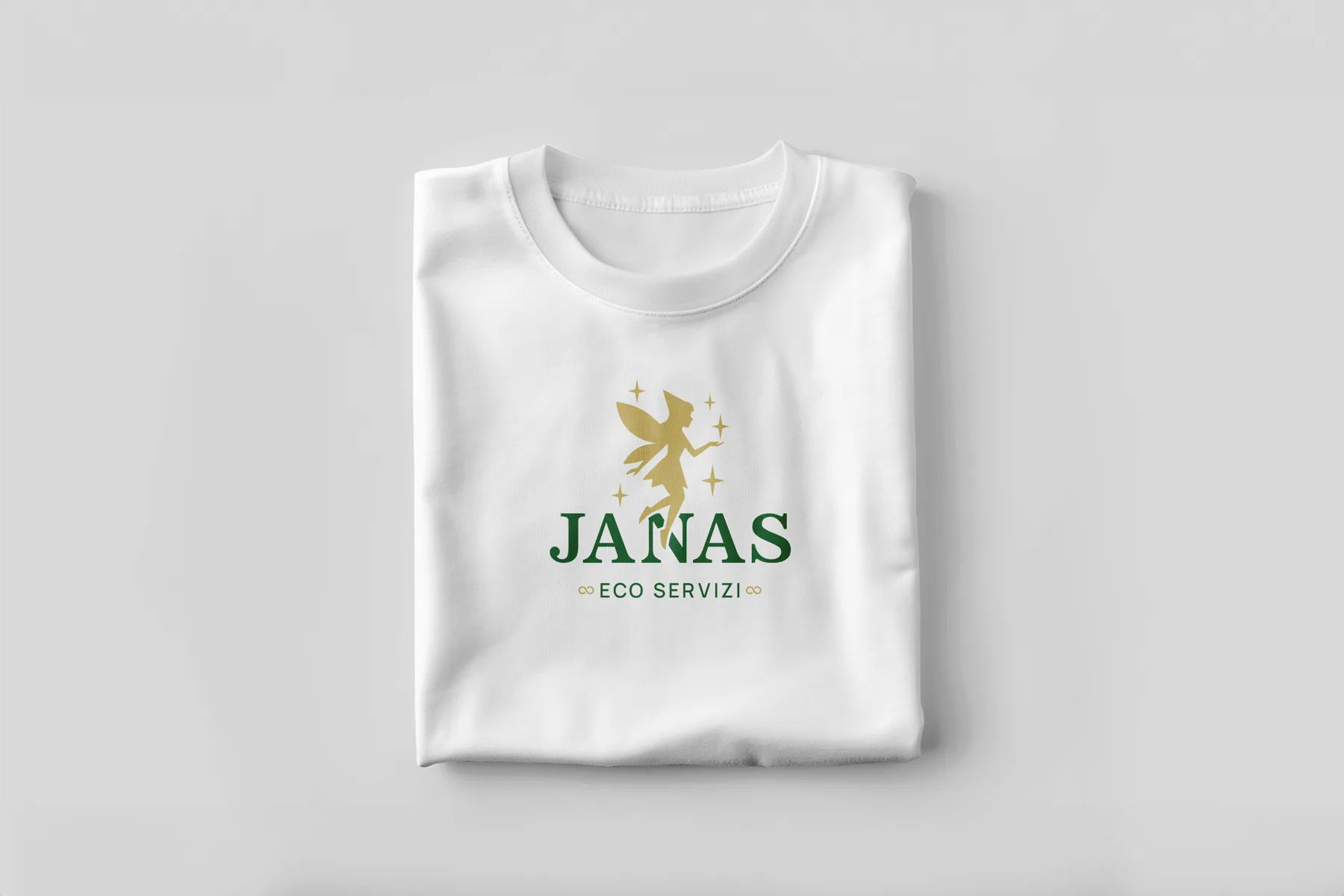 Janas Eco Servizi: branded t-shirt mockup