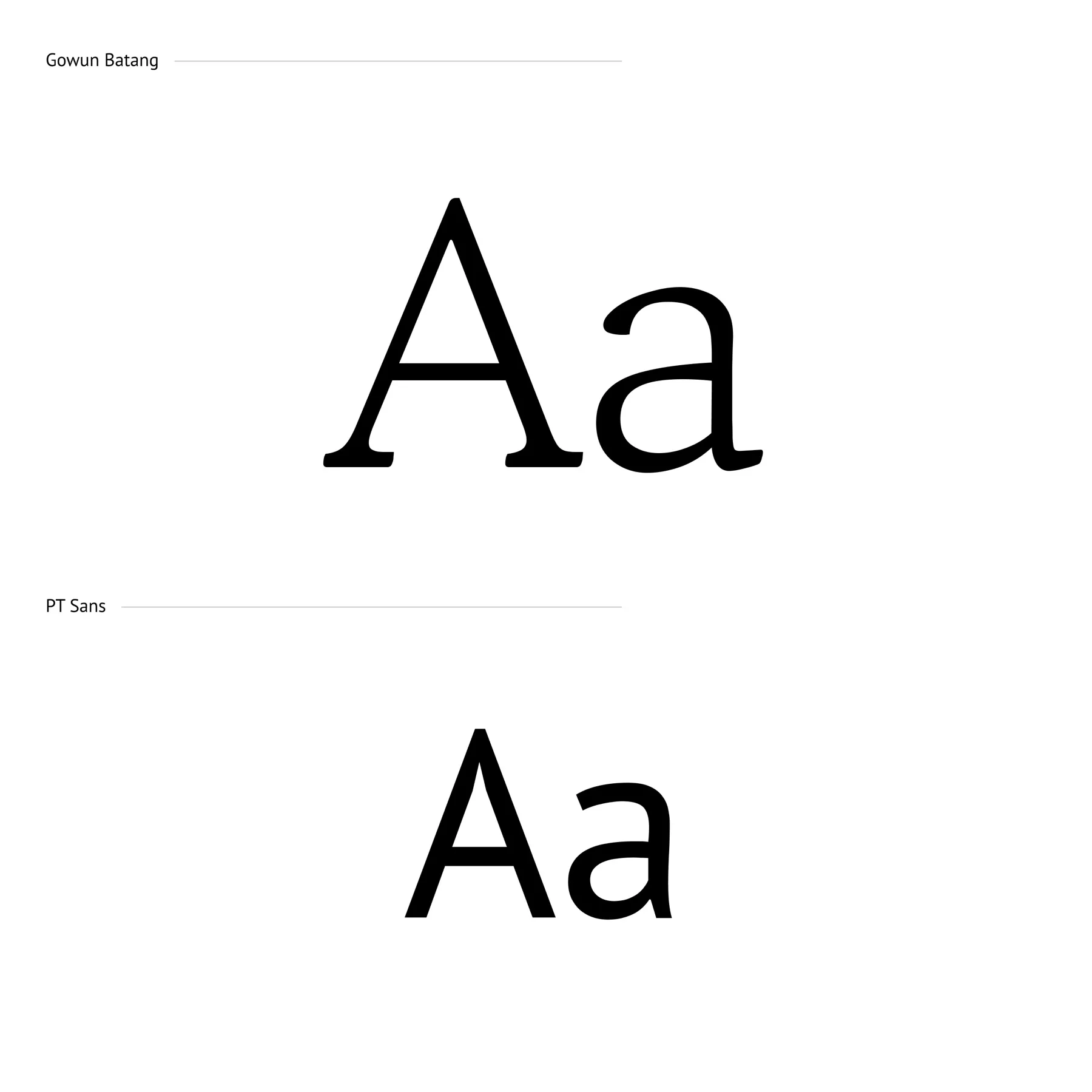 Janas Eco Servizi: typography system