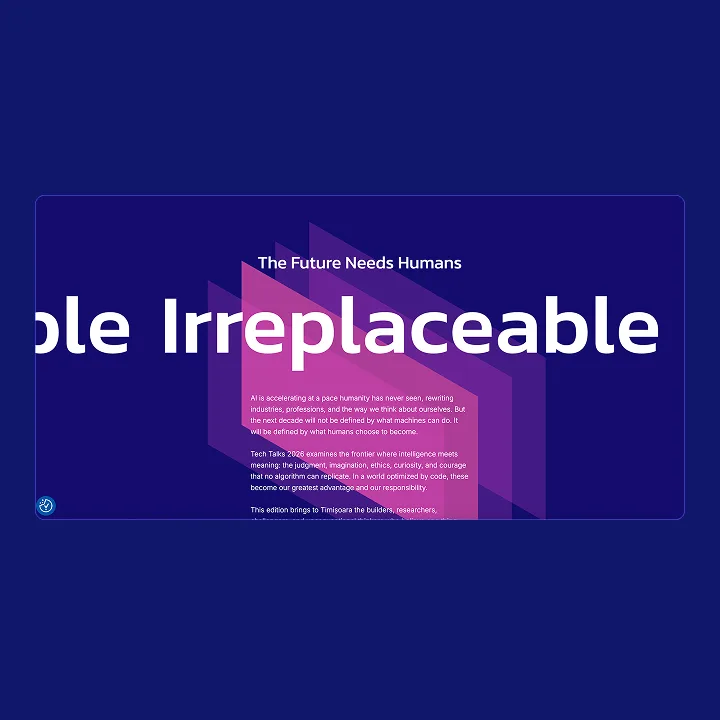 Tech Talks: edition pages updatable each year